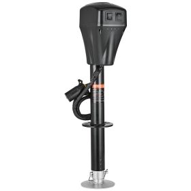 VEVOR Electric Trailer Jack, 5000 lbs, Heavy Duty RV Electric Power Tongue Jack with 7-pin Connector, Manual Crank Handle & Weatherproof Jack Cov