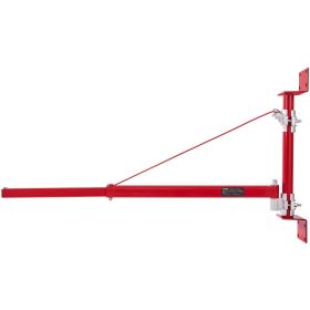 VEVOR Electric Hoist Support Arm, 1320 lbs Max Load Capacity, Electric Hoist Holder Swing Arm with Pole, Steel Hoist Frame