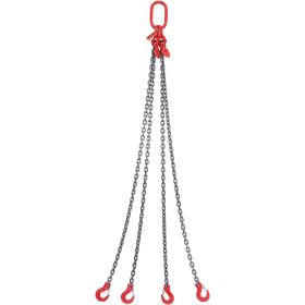 VEVOR Chain Sling, 5/16 inch x 5 ft Lifting Chains with Hooks, G80 Engine Chain Hoist Lifts, 11000 lbs/5 Ton Lifting Sling Chains for Engine Hois